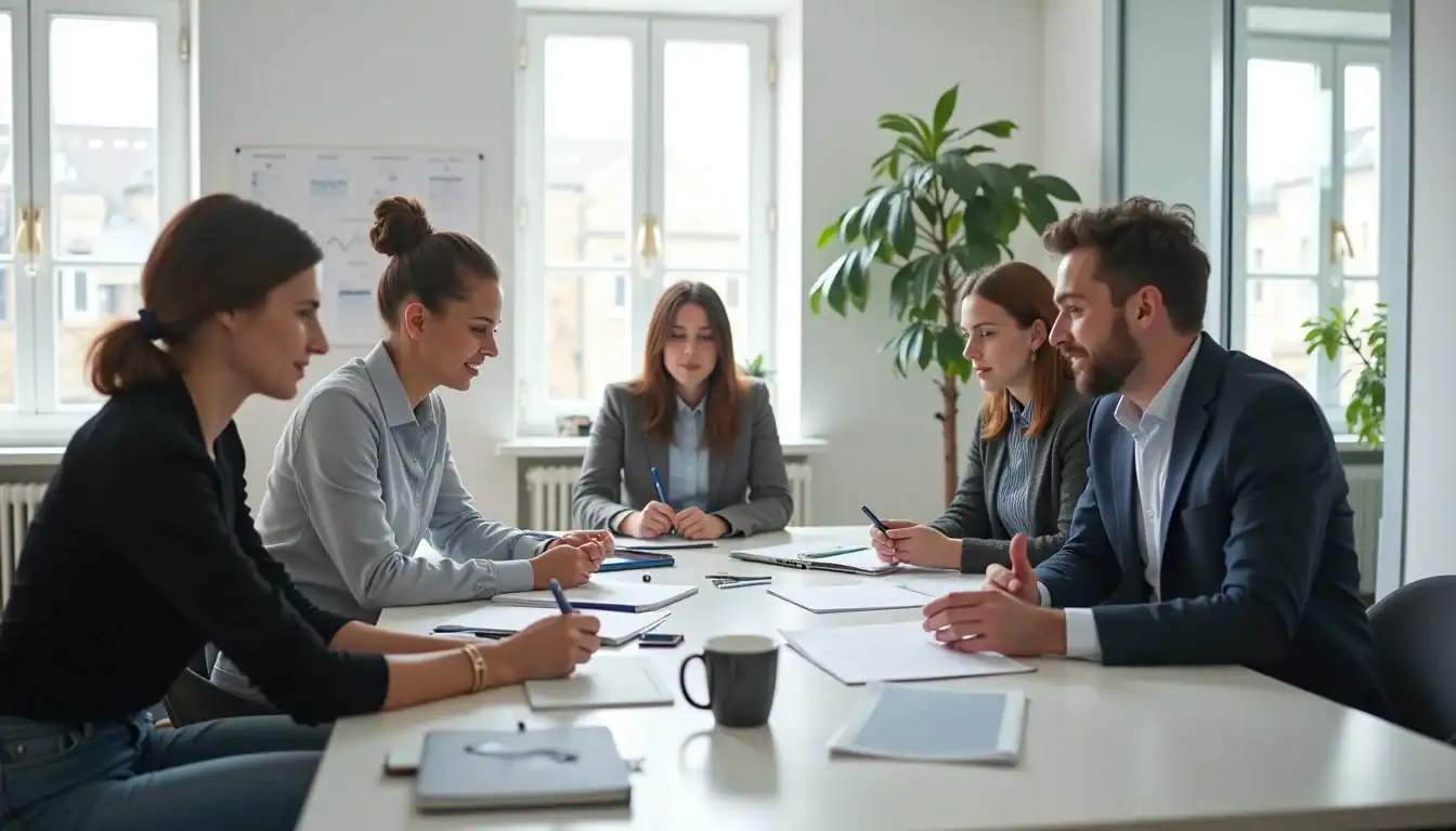 Möte med diskussion och anteckningar.